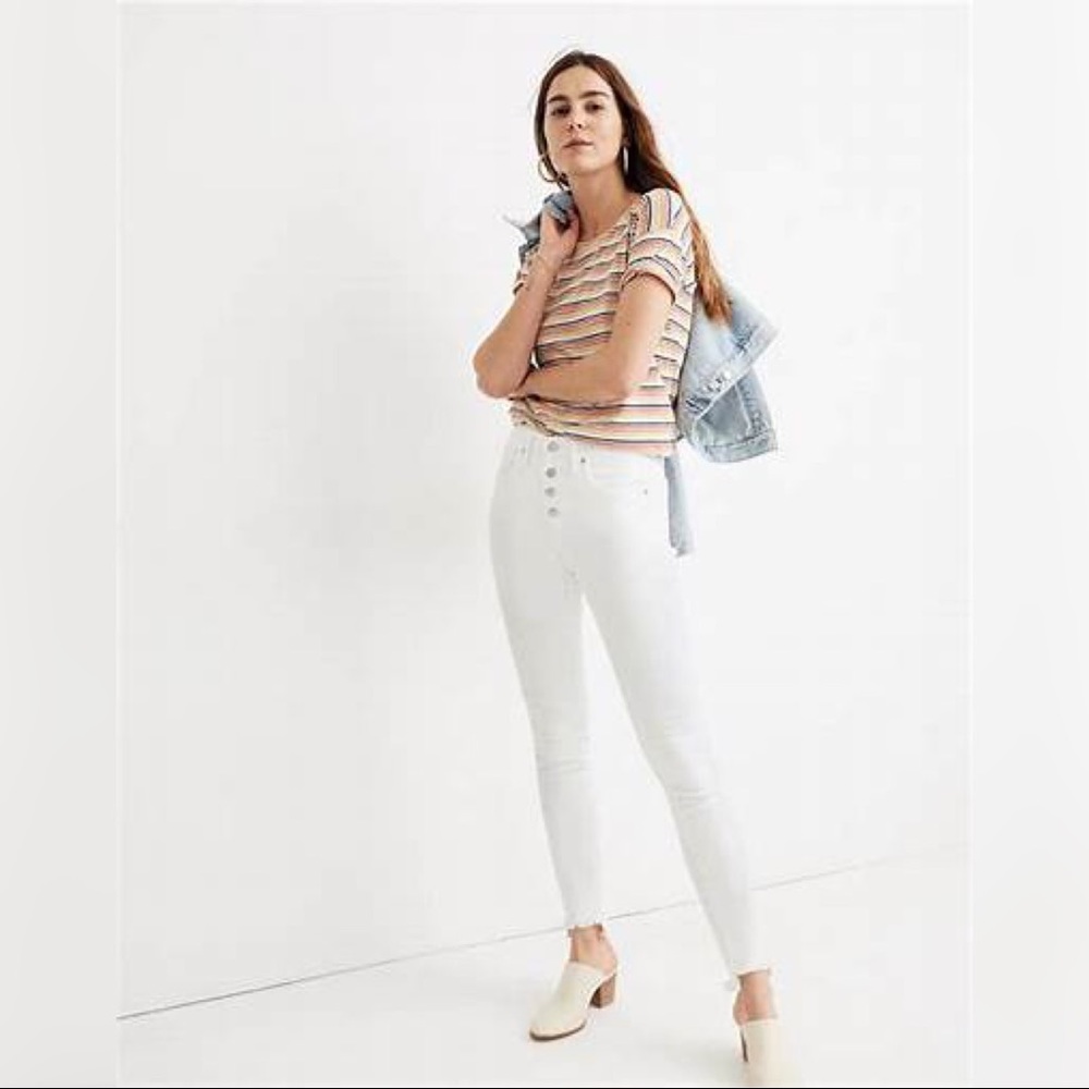 Madewell 10 inch White Jeans